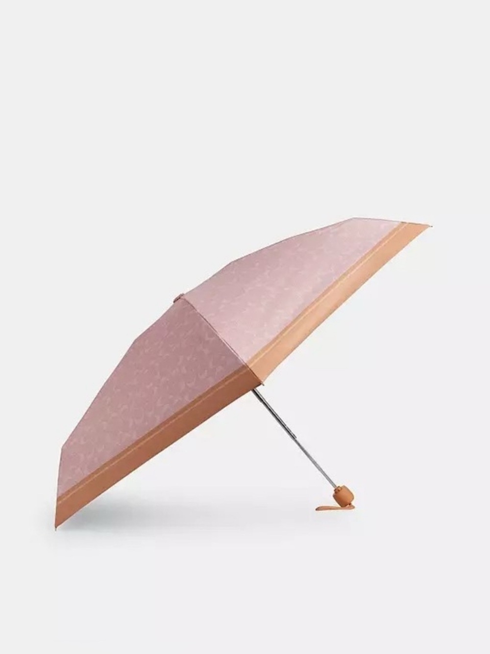 COACH UV Protection Mini Umbrella in Signature Print – RARE Powder Pink / Khaki